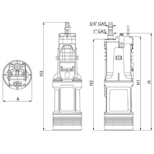 DAB Divertron 900 Auto Multistage Submersible Pump