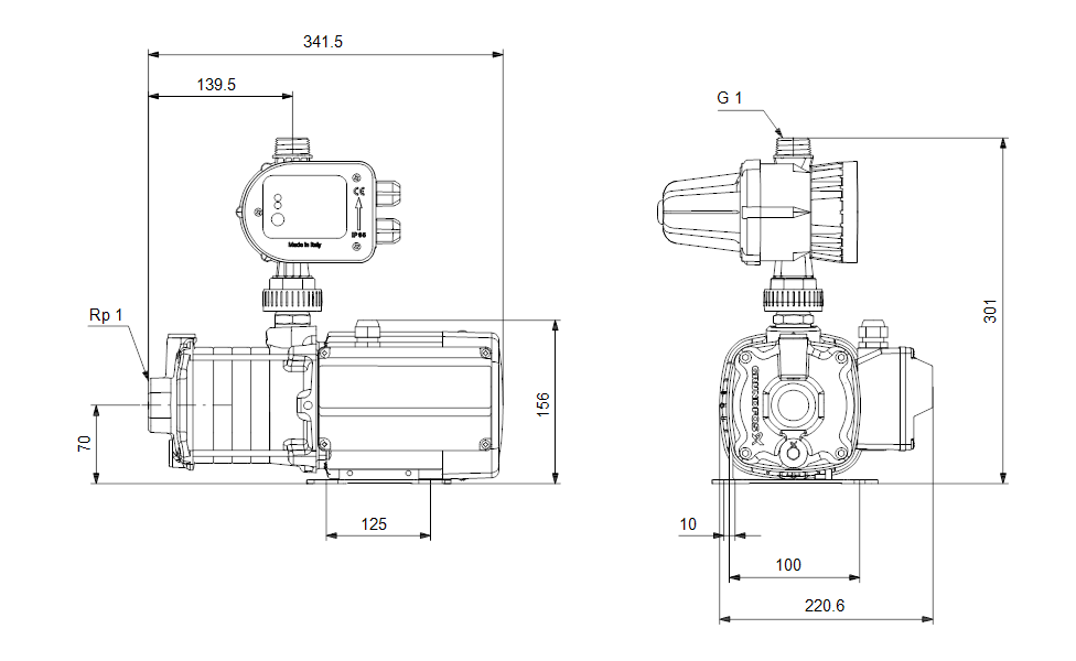 Grundfos CMB3-46 Multistage Pump (Flow 85 LPM)