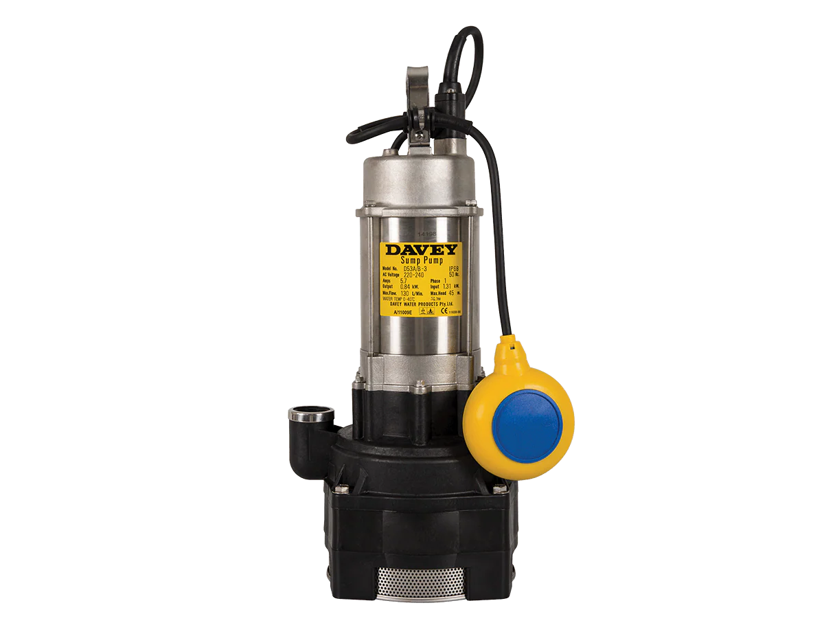 Davey D53A/B Multistage Automatic Sump Pump (Flow 140 LPM)