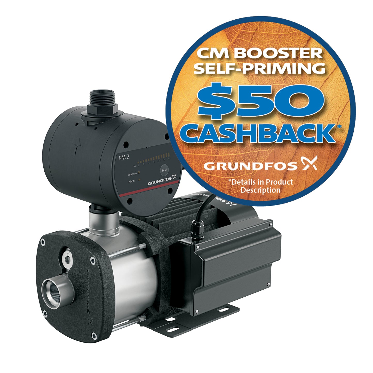 Grundfos CMB-SP5-47 Self Priming Multistage Pump (Flow 110 LPM)