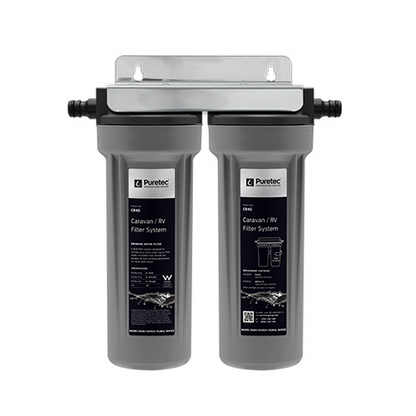 Puretec CR45 Caravan Water Filter Kit Twin Housing