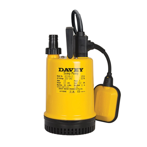 Davey DC10A Automatic Sump Pump (Flow 85 LPM)