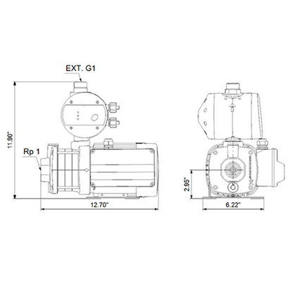 Grundfos CMB3-37 Multistage Pump (Flow 85 LPM)