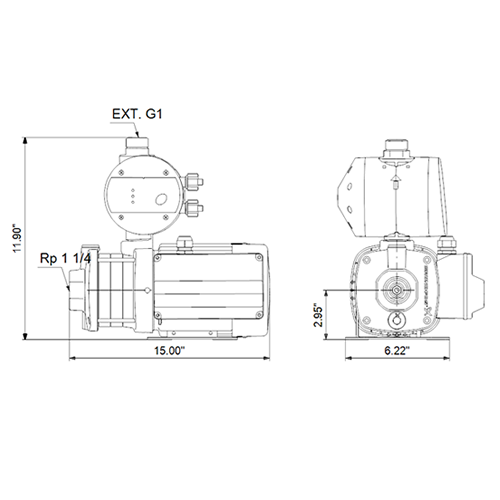 Grundfos CMB5-46 Multistage Pump (Flow 120 LPM)