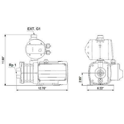 Grundfos CMB1-36 Multistage Pump (Flow 50 LPM)