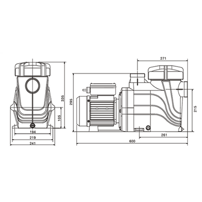 Davey StarFlo DSF300 Pool Pump - 1.0HP