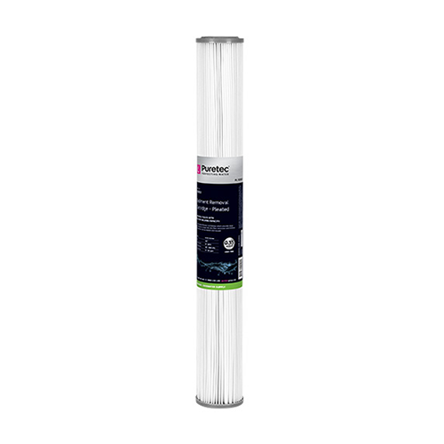 Puretec Pleated Water Filter Cartridge - 2.5" x 20"