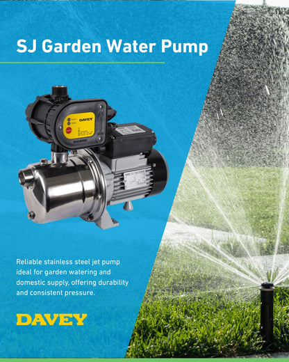 Davey SJ35-04PC Silver Series Jet Pump (Flow 50 LPM)