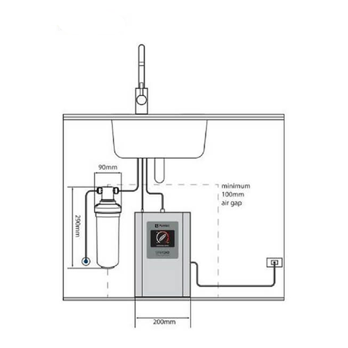 Puretec SPARQ H2 Instant Boiling Hot and Ambient Filtered Water System