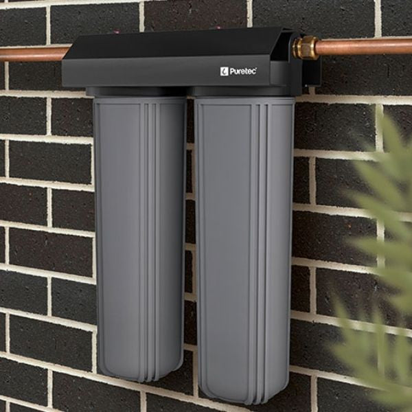 Puretec WH2-55 Whole House Dual Water 20" Filter System